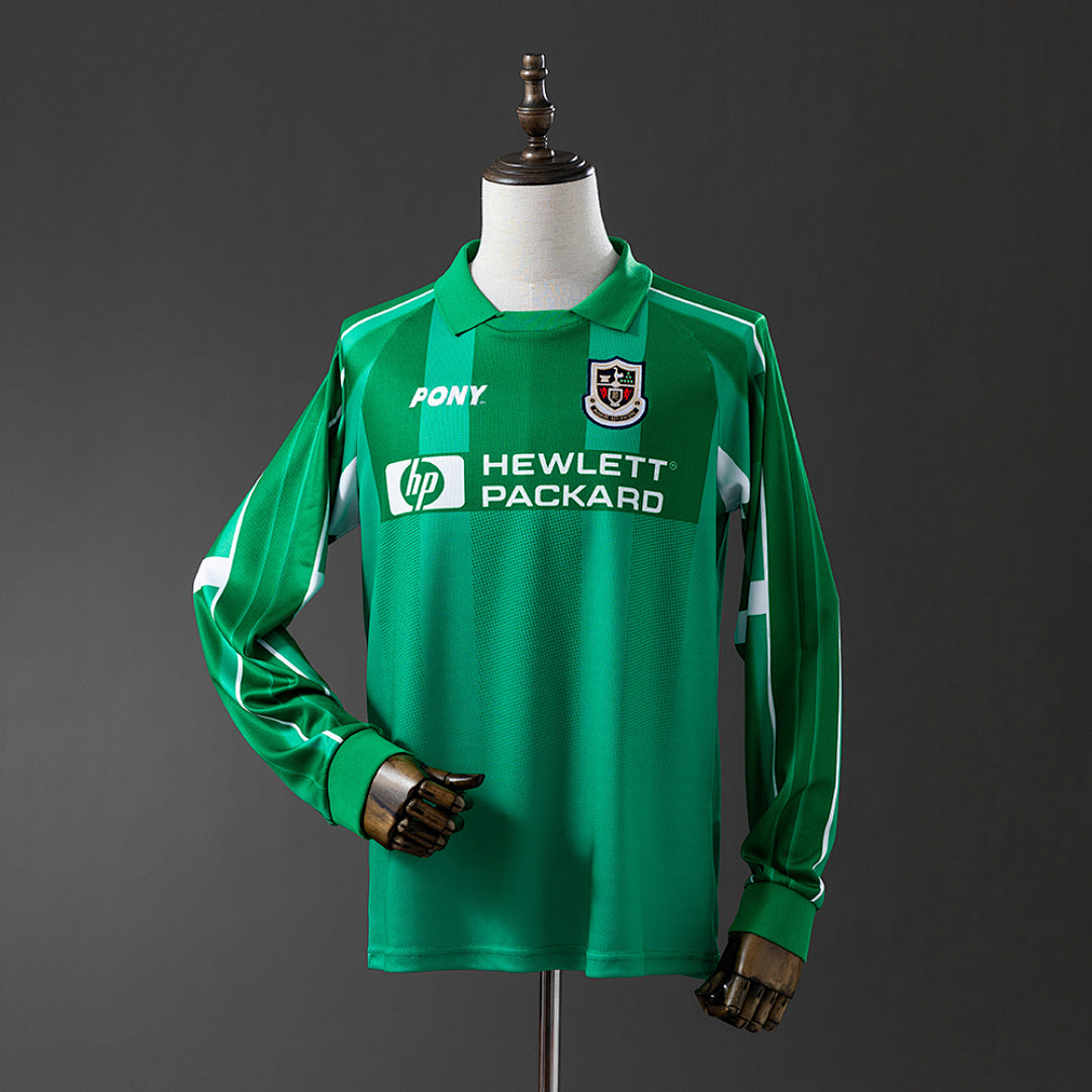 Camisa Tottenham Hotspur Retrô Manga Longa Goleiro 97/99