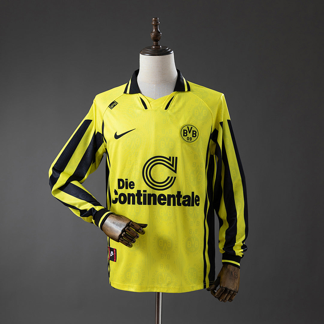 Camisa Borussia Dortmund Retrô Manga Longa 96/97