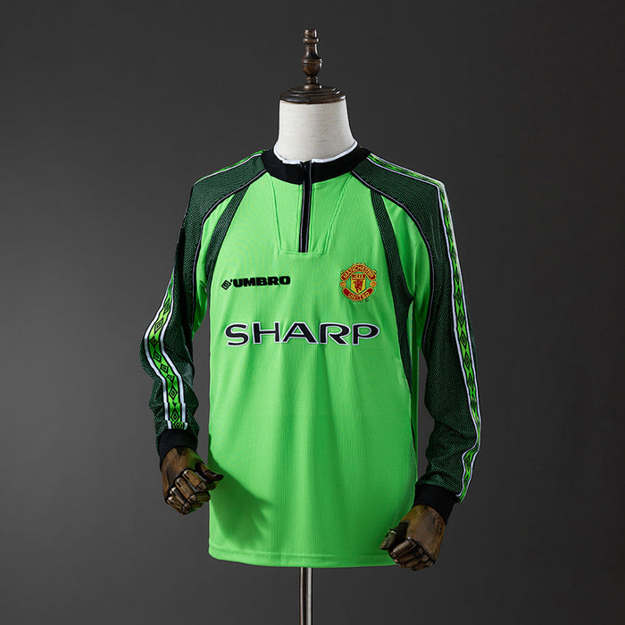 Camisa Manchester United Retrô Manga Longa Goleiro 1998