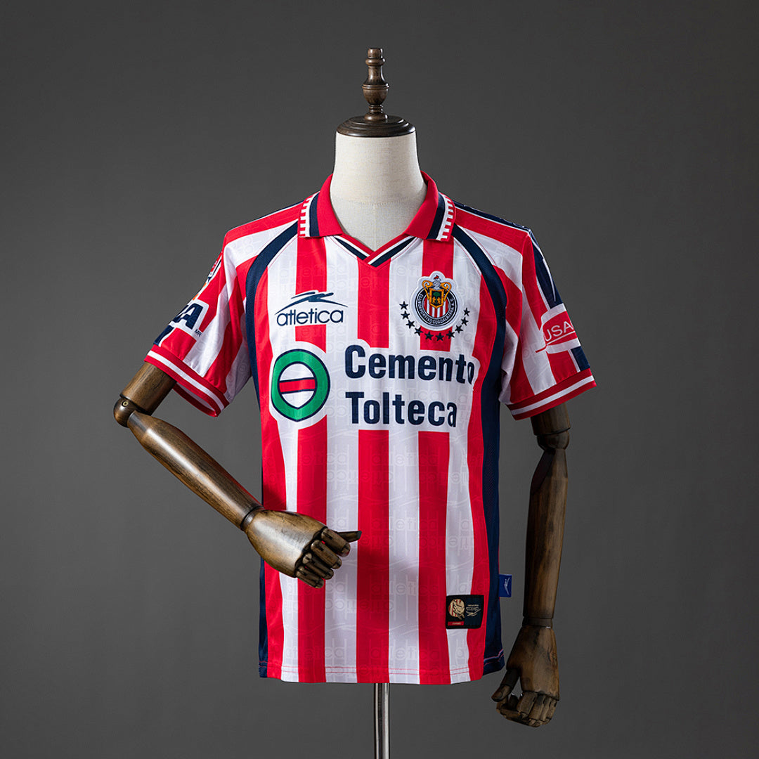 Camisa Chivas de Guadalajara Home Retrô Xxl9 99/00