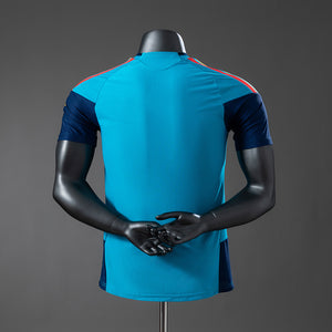 Camisa Espanha Treino Azul Versão Jogador 2026