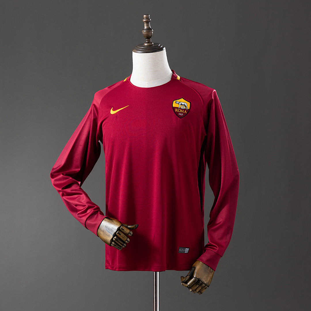 Camisa Roma Retrô Manga Longa 17/18