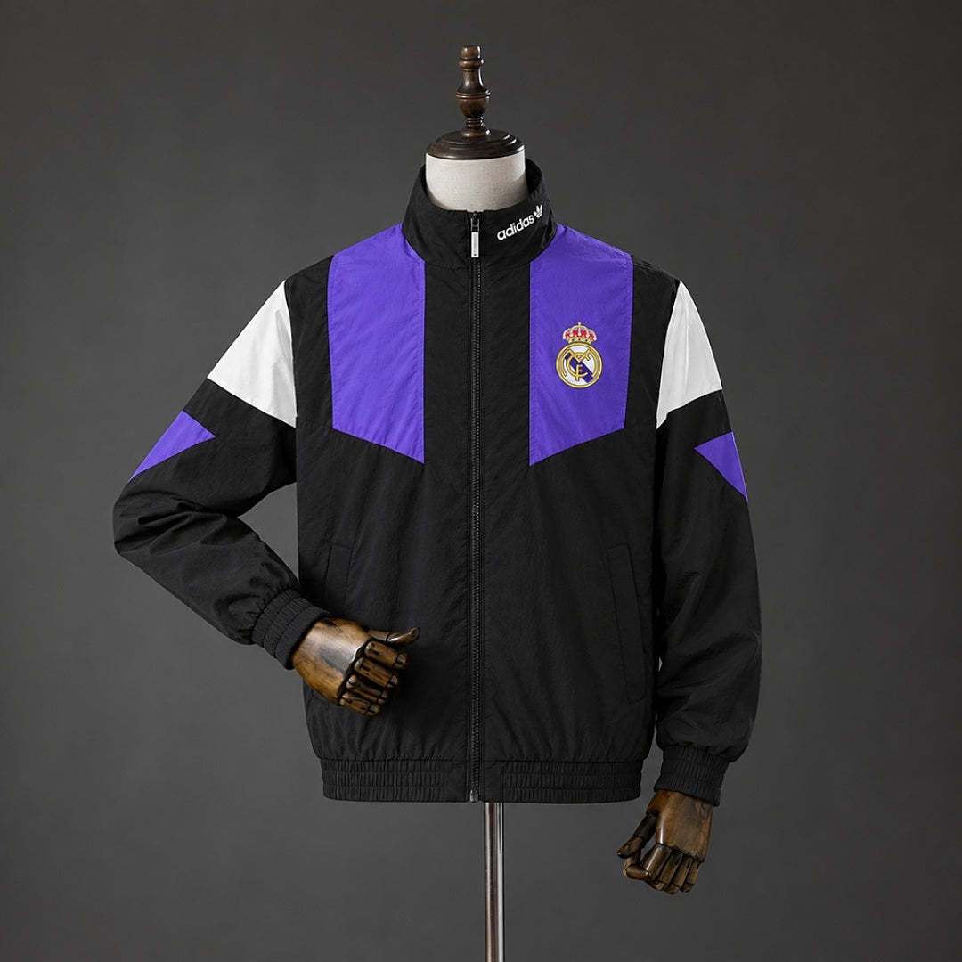 Corta Vento Real Madrid Preta 26/27