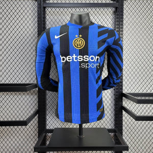 Camisa Inter Milan Home Manga Longa Jogador 24/25