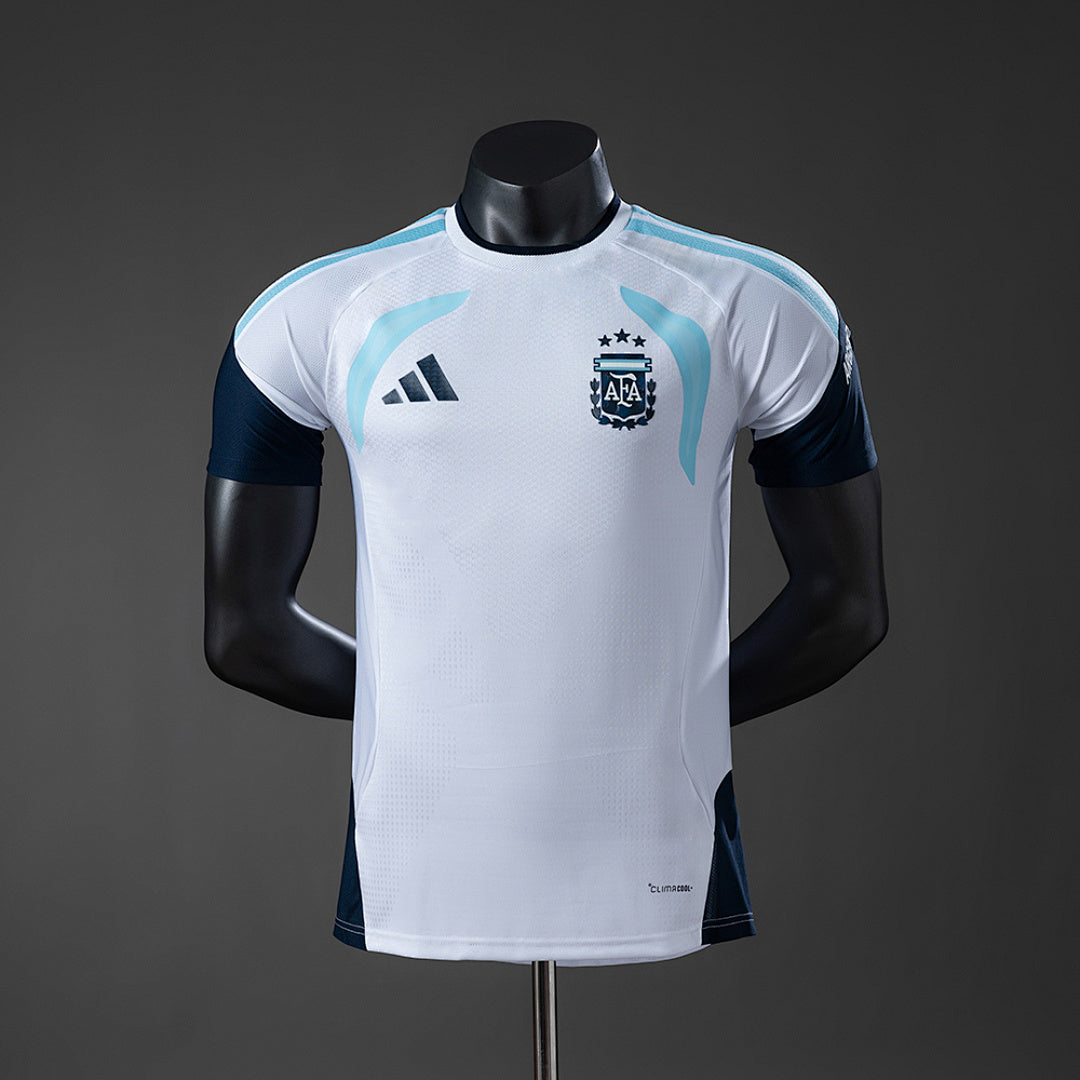 Camisa Argentina Treino Branca Versão Jogador 2026