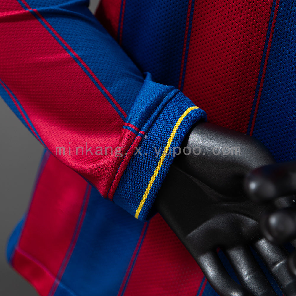 Camisa Barcelona Retrô Manga Longa Versão Jogador 09/10