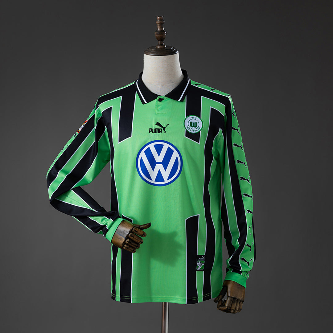 Camisa Wolfsburg Retrô Manga Longa 99/00