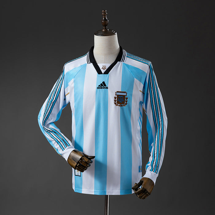 Camisa Argentina Retrô Manga Longa 1998