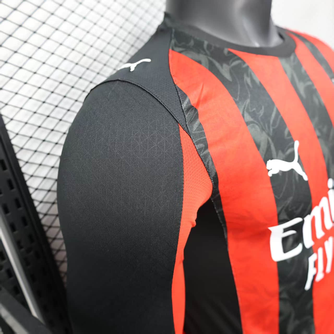 Camisa AC Milan Home Manga Longa Jogador 25/26