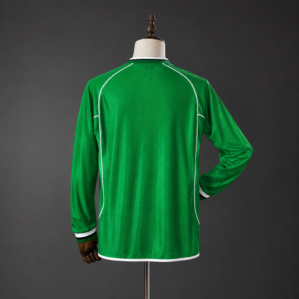 Camisa Irlanda Retrô Manga Longa 2002