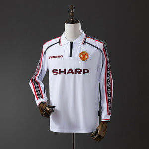 Camisa Manchester United Retrô Manga Longa 98/99