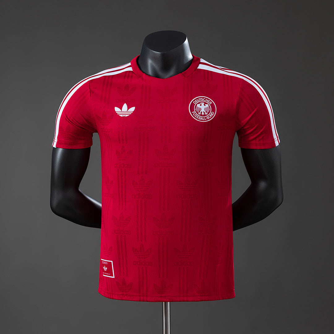Camisa Alemanha Treino Vermelha Versão Jogador 2026