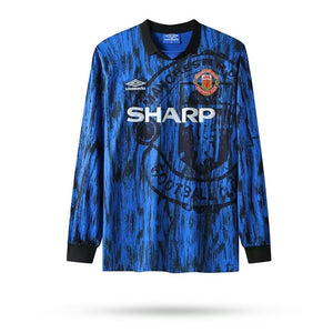 Camisa Manchester United Retrô Manga Longa 1992