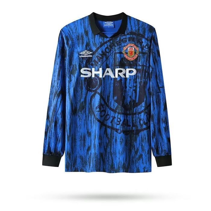 Camisa Manchester United Retrô Manga Longa 1992