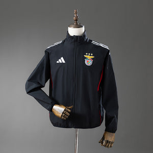 Camisa Benfica Corta Vento Preta Xxl8 25/26