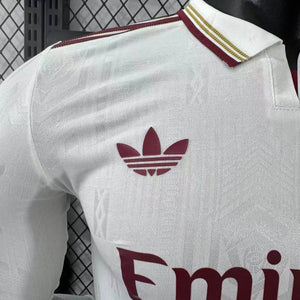 Camisa Arsenal Away Manga Longa Jogador 25/26