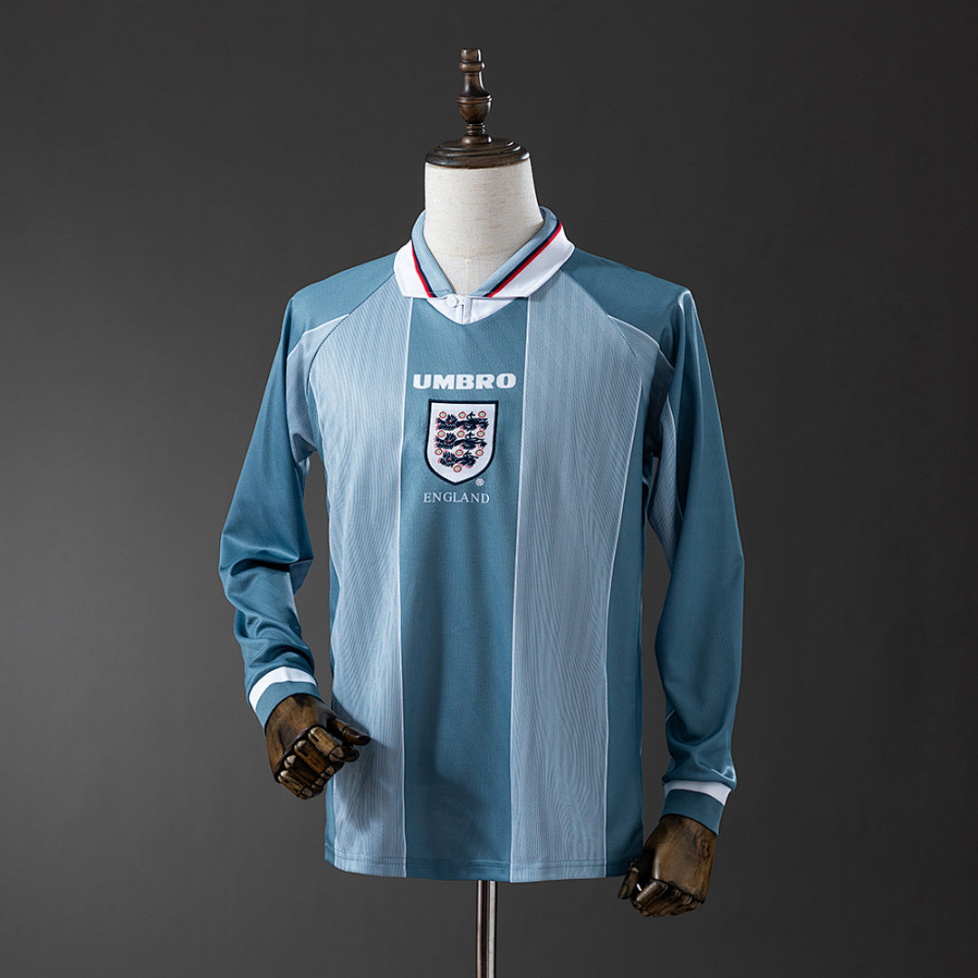 Camisa Inglaterra Retrô Manga Longa 1996