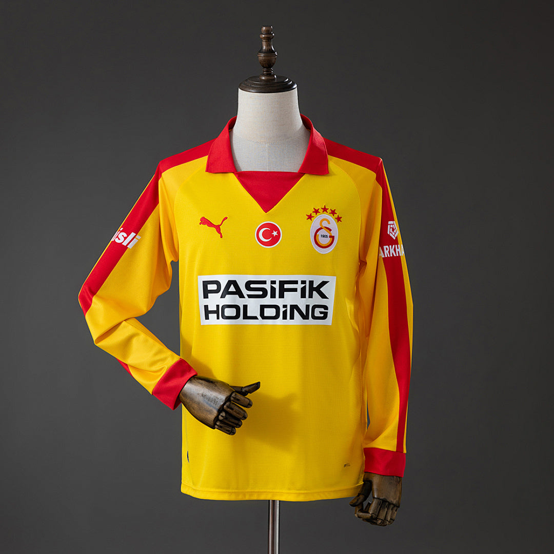 Camisa Galatasaray Retrô Edition Amarela Manga Longa 4xl11 25/26