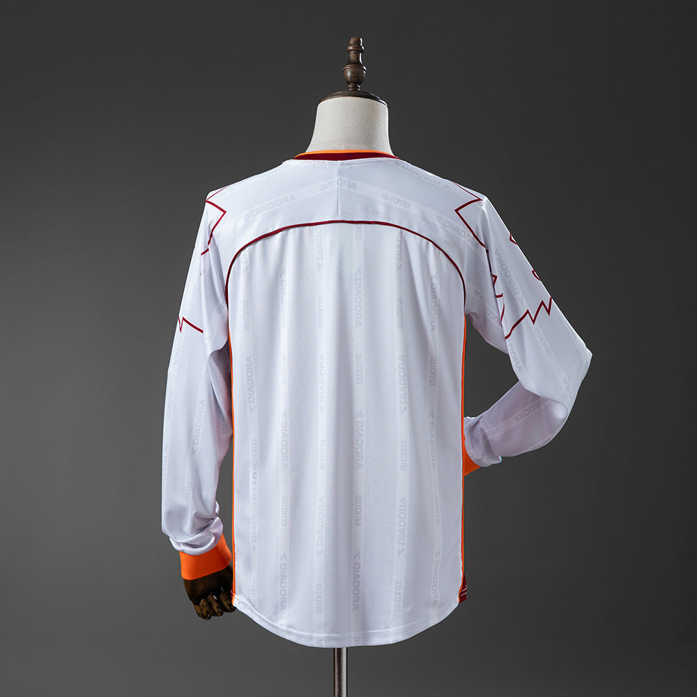 Camisa Roma Retrô Manga Longa 99/00