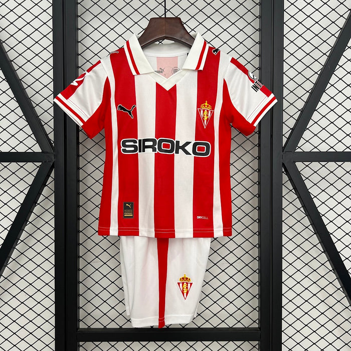 Camisa Kit Infantil Sporting Gijon Home : 16 2811 25/26