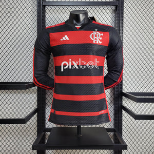 Camisa Flamengo Home Manga Longa Jogador 24/25