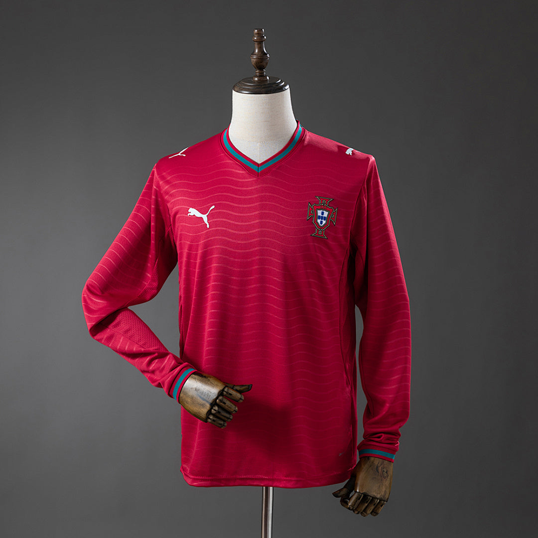 Camisa Portugal Home Manga Longa 2026