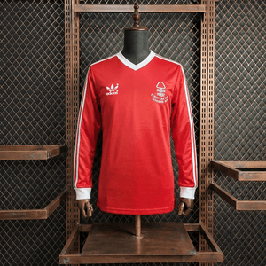 Camisa Nottingham Forest Retrô Manga Longa 77/80