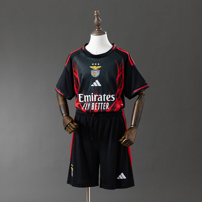 Camisa Benfica Kit Infantil Preta Treino :16 2810 25/26