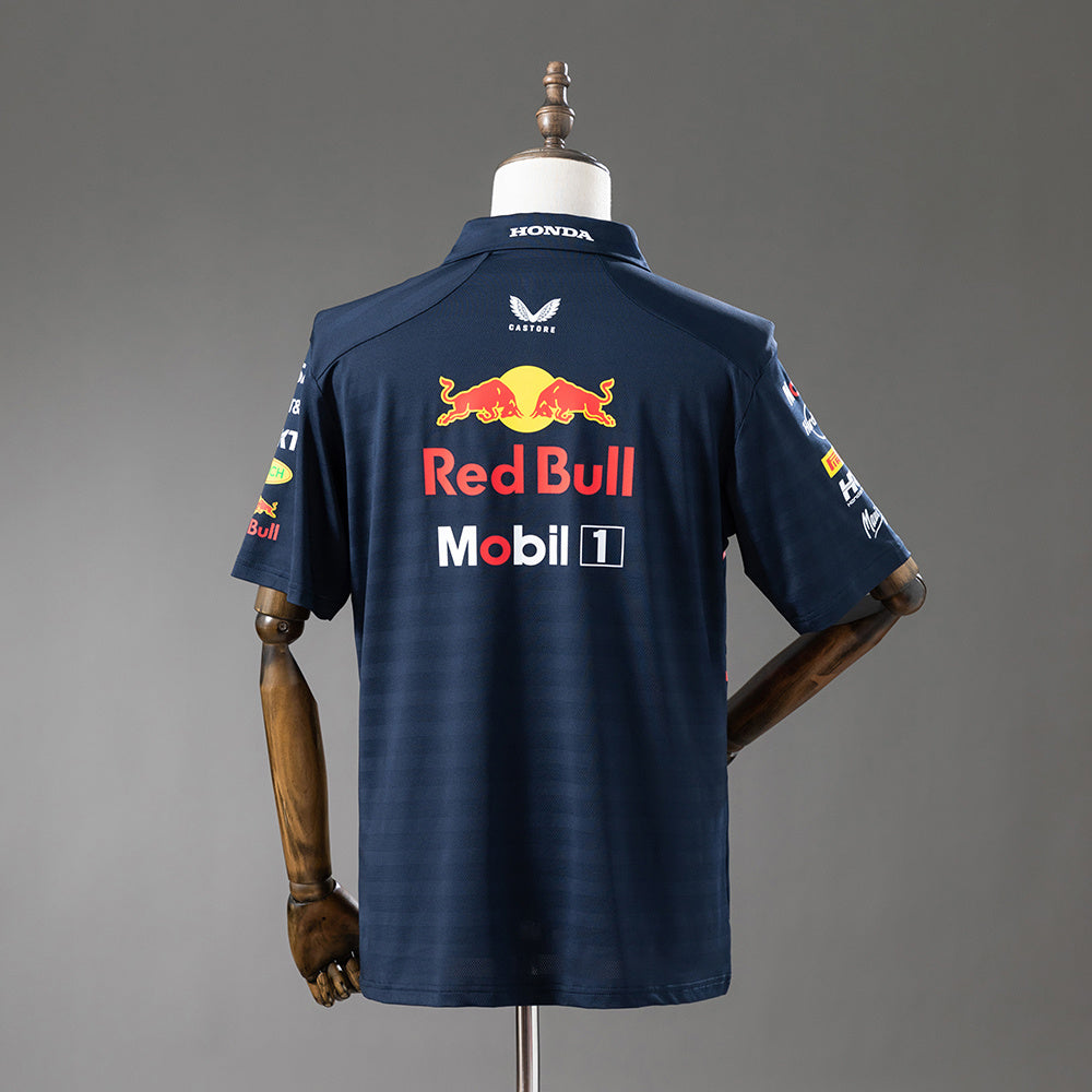 Camisa F1 Vermelha Bull Racing Polo Azul Marinho Azul 3xl7 2025