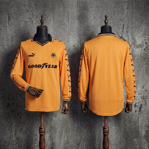 Camisa Wolverhampton Wanderers Retrô Manga Longa 98/99