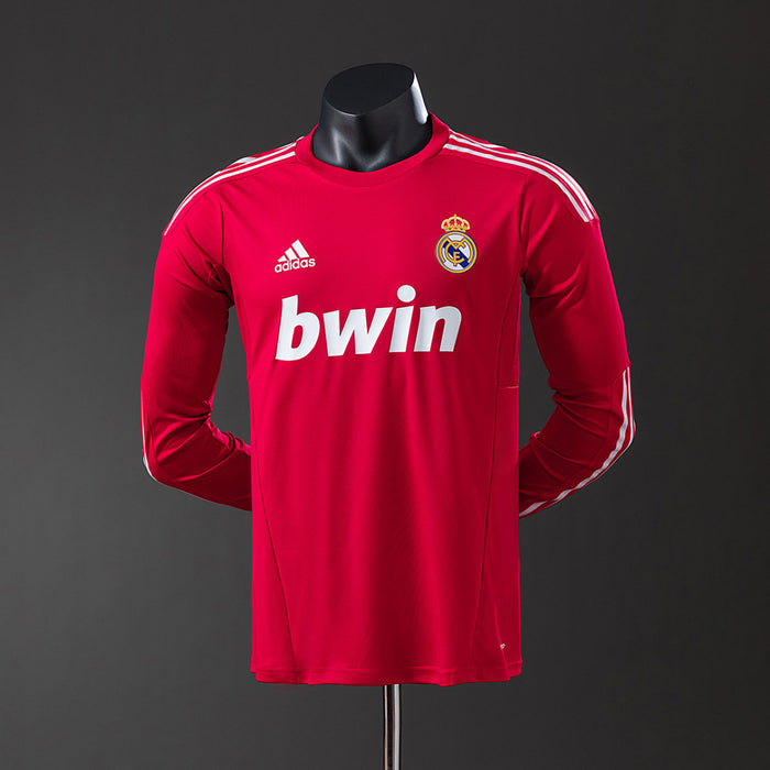 Camisa Real Madrid Retrô Manga Longa Versão Jogador 11/12