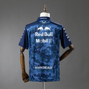 Camisa Vermelha Bull Racing F1 Hypebeast Polo 3xl8
