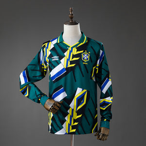 Camisa Brasil Retrô Manga Longa Goleiro 96/97