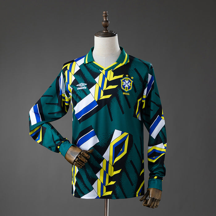 Camisa Brasil Retrô Manga Longa Goleiro 96/97