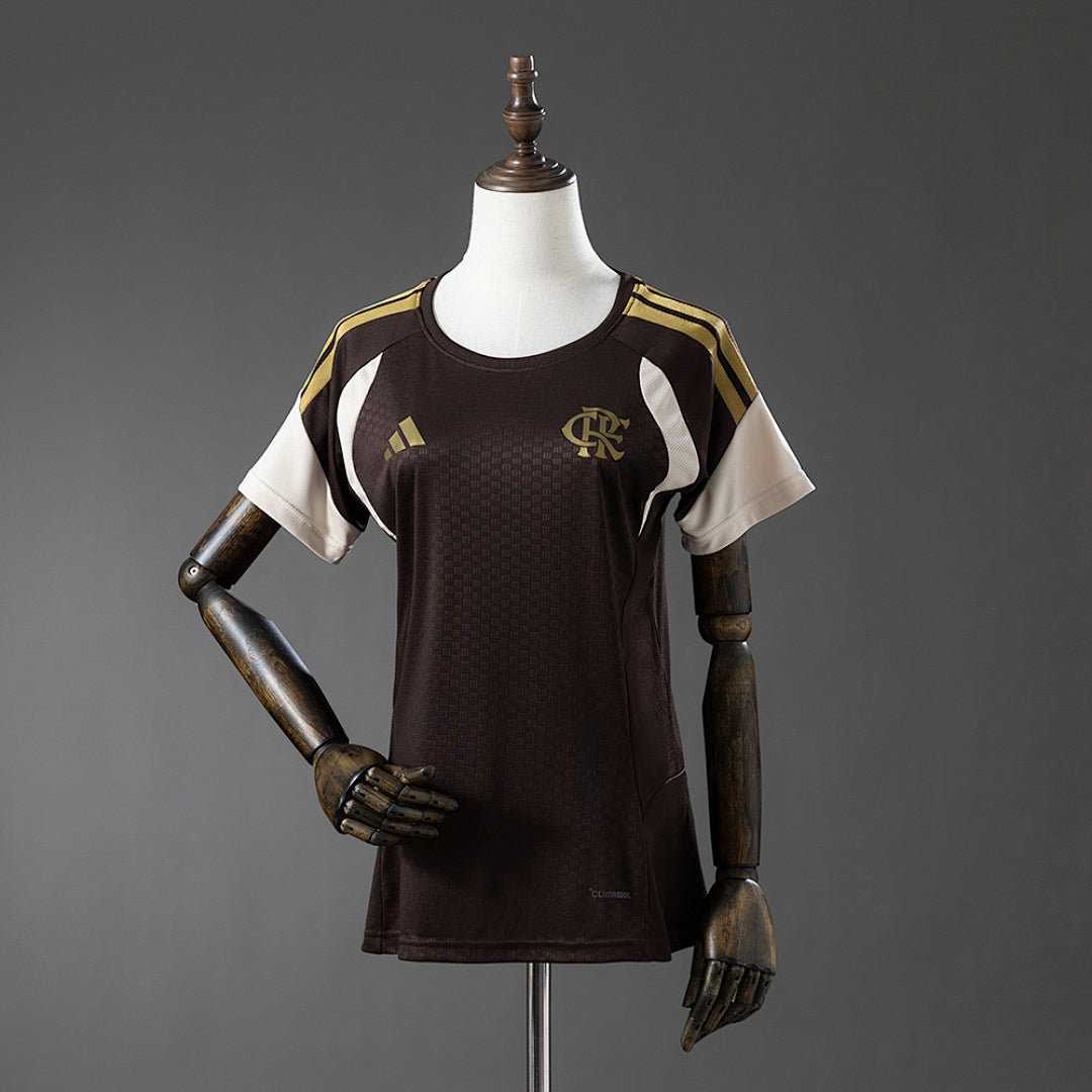 Camisa Flamengo Treino Marrom 26/27 Feminina