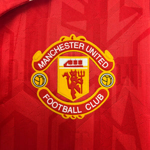 Camisa Manchester United Retrô Manga Longa 13/14
