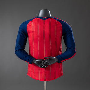 Camisa Espanha Home Manga Longa Versão Jogador 2026