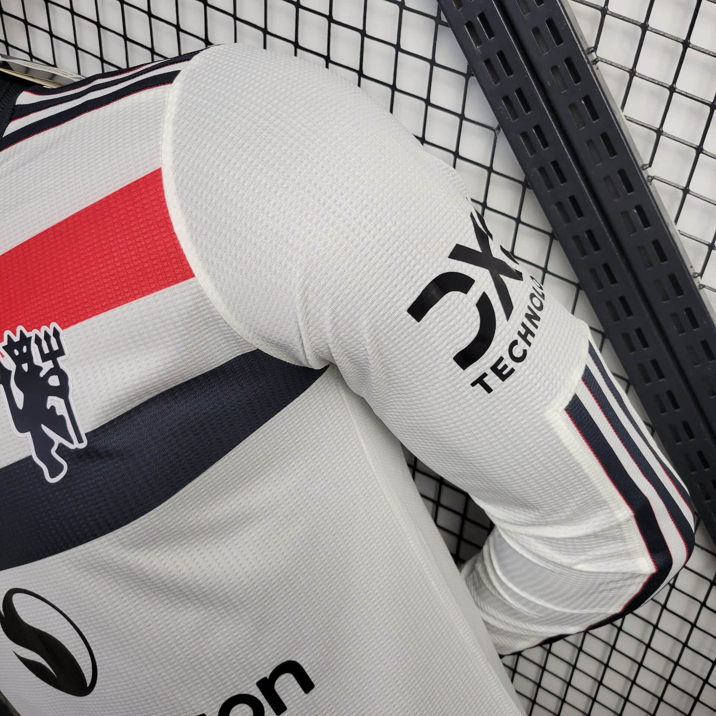 Camisa Manchester United Away Manga Longa Jogador 24/25