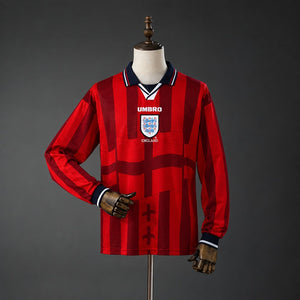 Camisa Inglaterra Retrô Manga Longa 1998