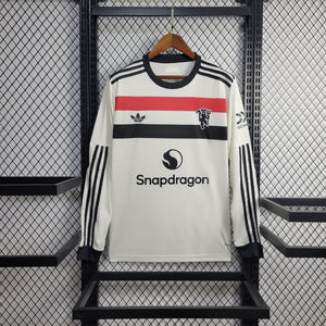 Camisa Manchester United Away Manga Longa 24/25