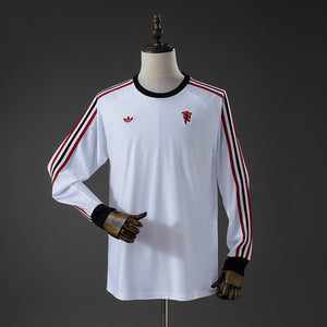 Camisa Manchester United Branca Manga Longa