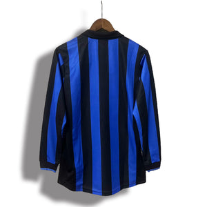 Camisa Inter Milan Retrô Manga Longa 1998