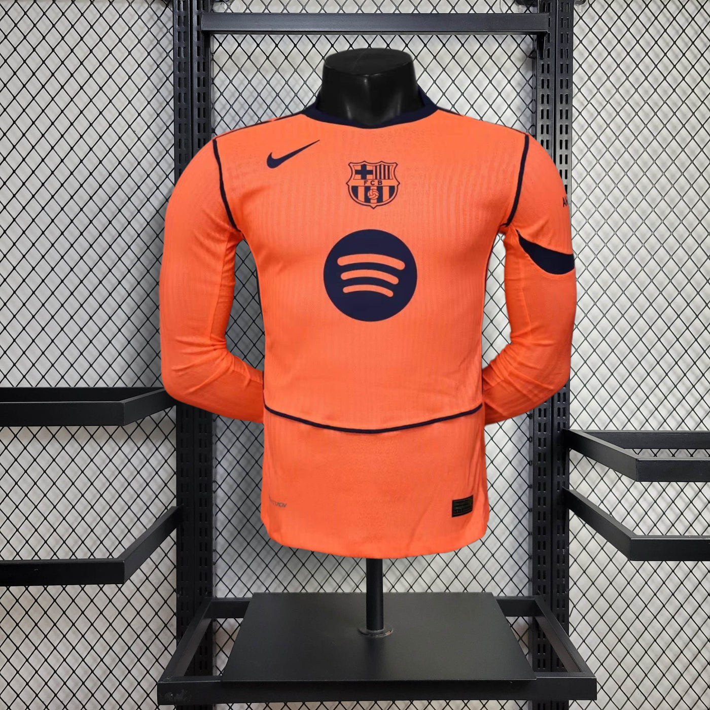 Camisa Barcelona Away Manga Longa Jogador 25/26
