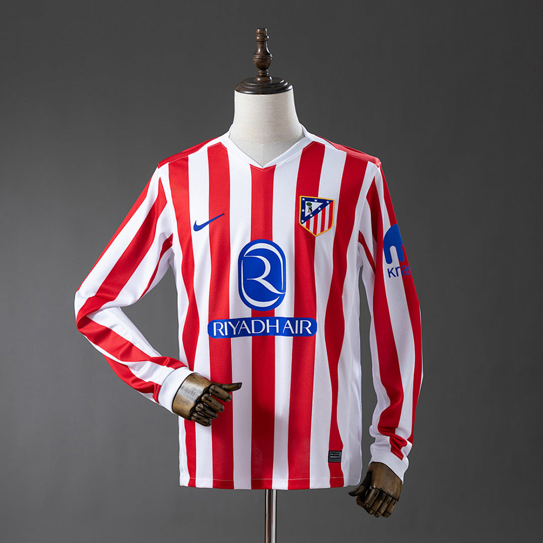 Camisa Atlético Madrid Home Manga Longa 25/26