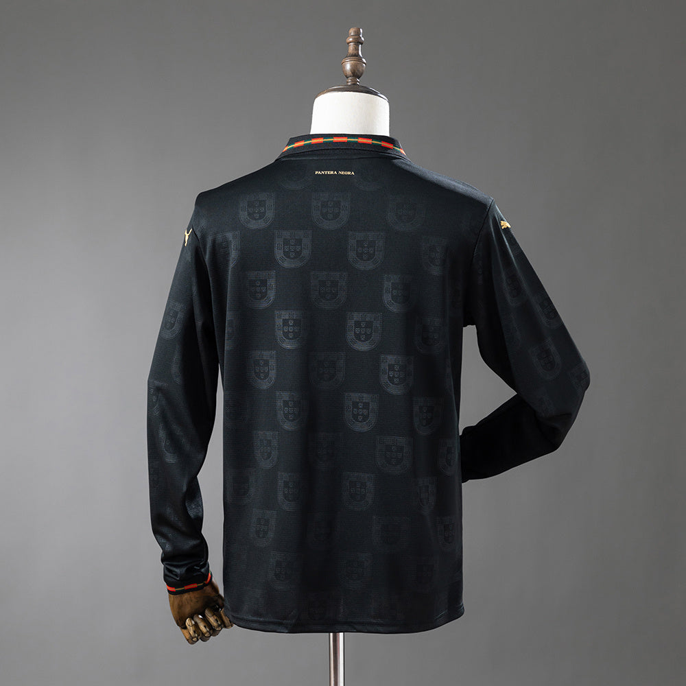 Camisa Portugal Preta Manga Longa 2026