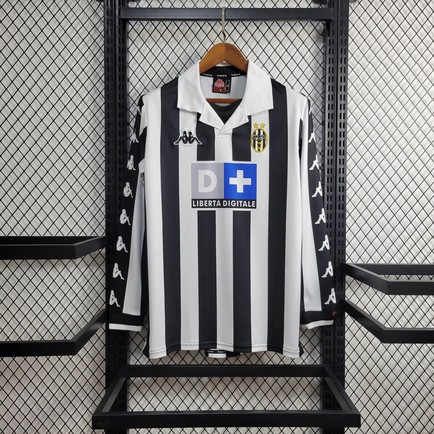 Camisa Juventus Retrô Manga Longa 1999