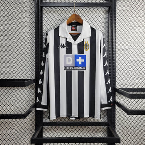 Camisa Juventus Retrô Manga Longa 1999