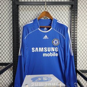 Camisa Chelsea Retrô Manga Longa 06/07