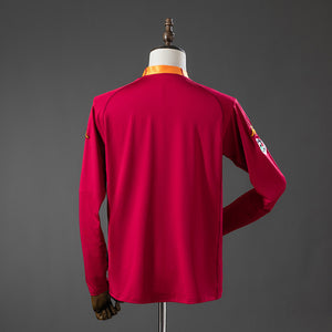 Camisa Roma Retrô Manga Longa 00/01