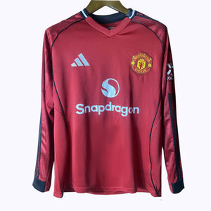 Camisa Manchester United Home Manga Longa 25/26